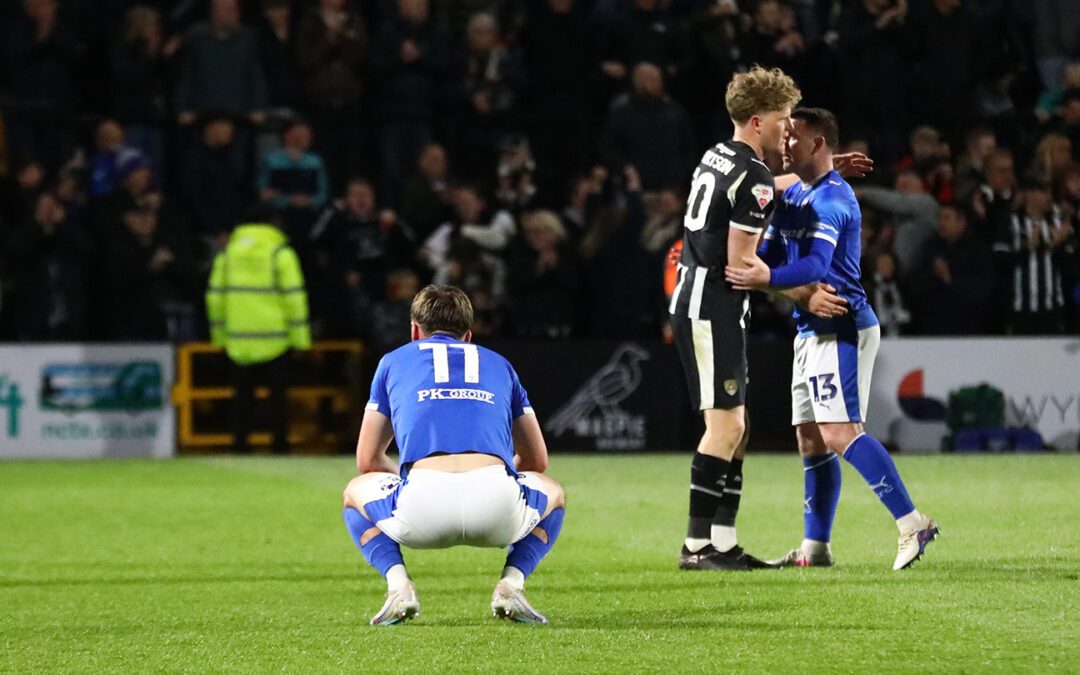 Spireites exit play-offs after goalless draw at Meadow Lane