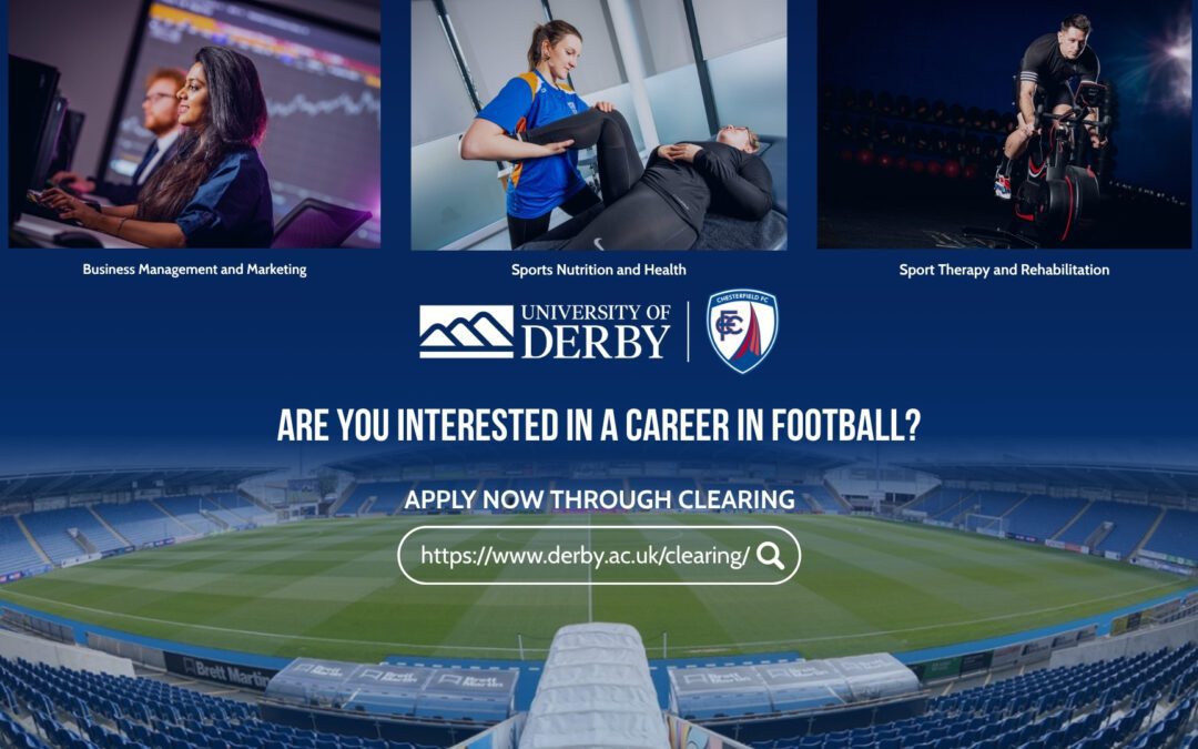 University of Derby Programmes with Chesterfield FC